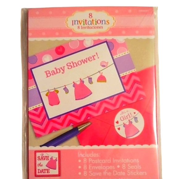 NEW It's a Girl Baby Shower Bundle - 148 Pieces ☆$50 Retail Value☆ - Picture 3 of 16